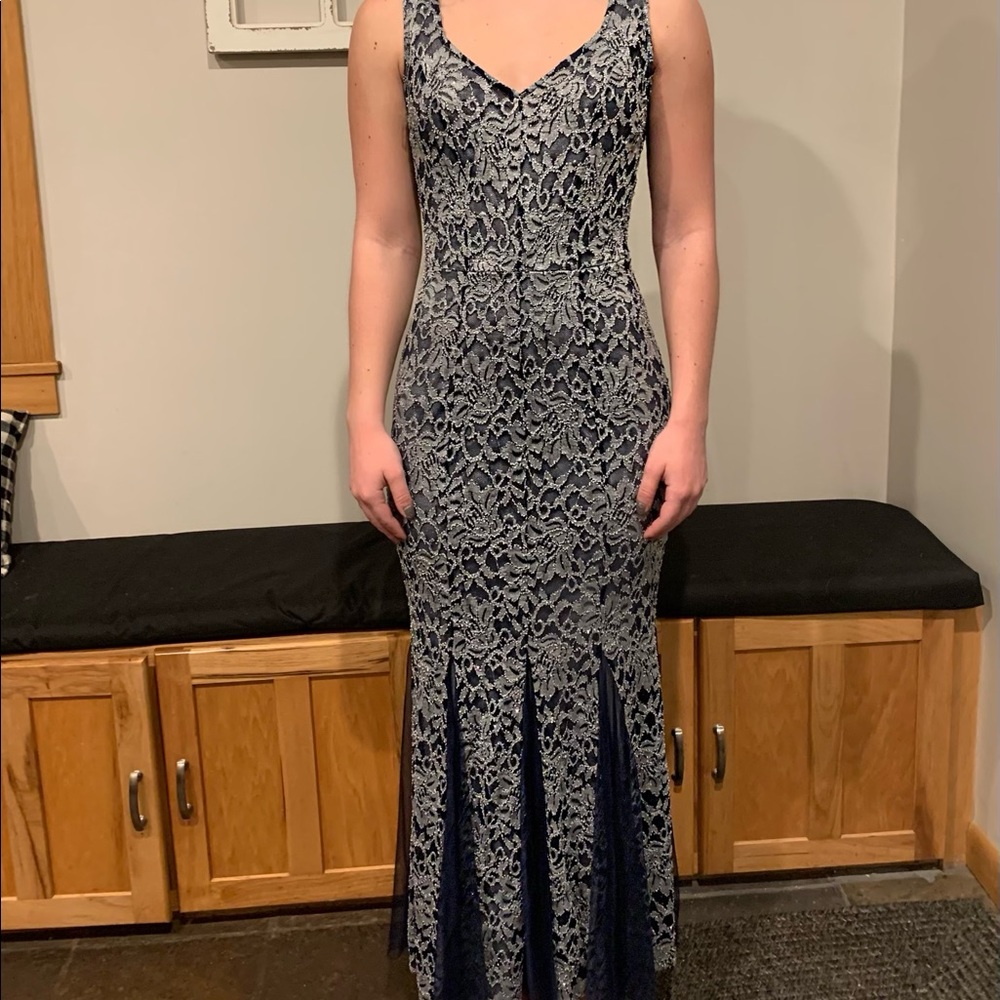 Navy blue prom dress size small